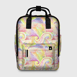 Рюкзак женский Цветные карандаши графика, цвет: 3D-принт