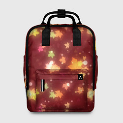 Рюкзак женский Неоновый листопад, цвет: 3D-принт