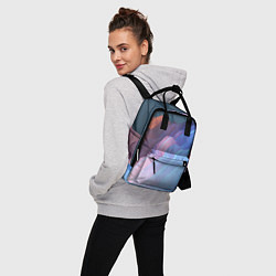 Рюкзак женский Волнообразные абстрактные субстанции, цвет: 3D-принт — фото 2
