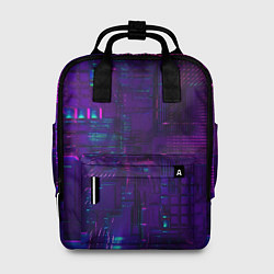 Рюкзак женский Матричная вселенная неон, цвет: 3D-принт