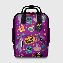 Рюкзак женский Happy Halloween - holiday pattern, цвет: 3D-принт