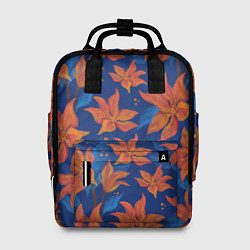 Рюкзак женский Осенние абстрактные цветы, цвет: 3D-принт