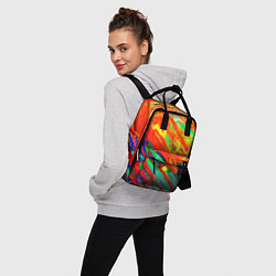 Рюкзак женский Неоновый градиент красок, цвет: 3D-принт — фото 2