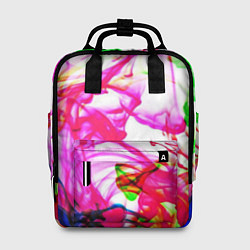 Рюкзак женский Неоновые краски в воде, цвет: 3D-принт