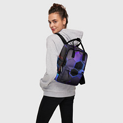 Рюкзак женский Стеклянные цветные соты - текстура, цвет: 3D-принт — фото 2