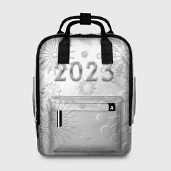 Женский рюкзак Новый год 2023 в снежинках