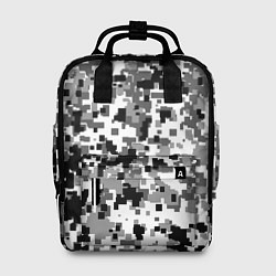 Рюкзак женский Городской пиксель камуфляж, цвет: 3D-принт