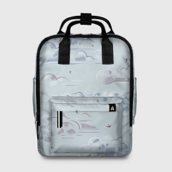 Рюкзак женский Полёт птиц ласточек, цвет: 3D-принт