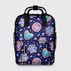 Рюкзак женский Новогоднее печение, цвет: 3D-принт