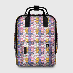 Рюкзак женский Маленькие милые кролики, цвет: 3D-принт