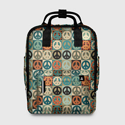 Рюкзак женский Peace symbol pattern, цвет: 3D-принт