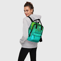Рюкзак женский Абстрактные краски - текстура, цвет: 3D-принт — фото 2