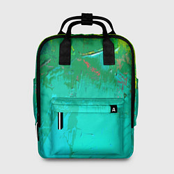 Рюкзак женский Абстрактные краски - текстура, цвет: 3D-принт
