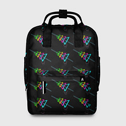 Рюкзак женский Colored triangles, цвет: 3D-принт