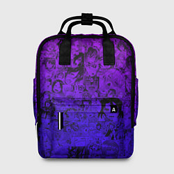 Рюкзак женский Ахегао яркий градиент, цвет: 3D-принт