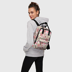 Рюкзак женский Фламинго и лотосы, цвет: 3D-принт — фото 2