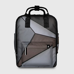 Рюкзак женский Металлическая геометрическая броня, цвет: 3D-принт