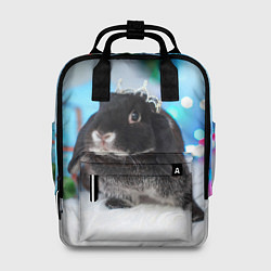 Рюкзак женский Кролик символ нового года, цвет: 3D-принт