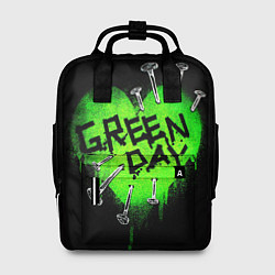 Рюкзак женский Green day heart nails, цвет: 3D-принт