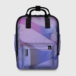 Женский рюкзак Абстрактные фиолетовые прямоугольники со скругленн