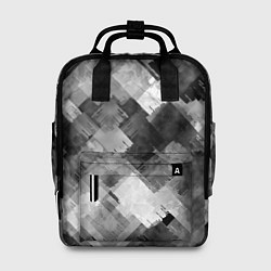 Женский рюкзак Полоски белые и чёрные