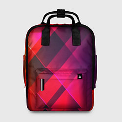 Рюкзак женский Кубические грани абстракции, цвет: 3D-принт