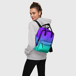 Рюкзак женский Синие оттенки, цвет: 3D-принт — фото 2