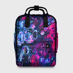 Рюкзак женский Сине-малиновая горная порода, цвет: 3D-принт