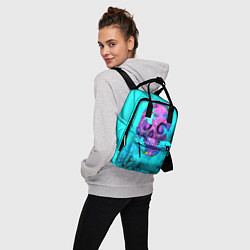 Рюкзак женский Череп с акулами, цвет: 3D-принт — фото 2