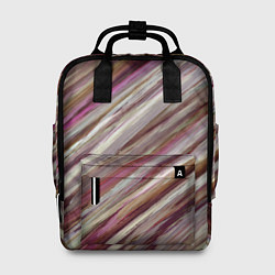 Женский рюкзак Полосы цвета с текстурой планеты