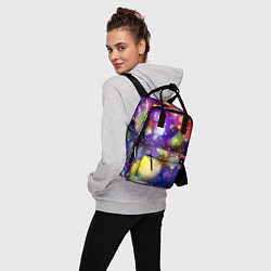 Рюкзак женский Радужные блики, цвет: 3D-принт — фото 2
