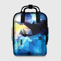 Женский рюкзак Polygon blue abstract collection