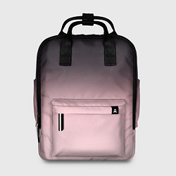 Рюкзак женский Градиент: от черного к розовому, цвет: 3D-принт