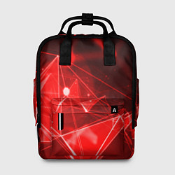 Рюкзак женский Абстрактные красные лучи, цвет: 3D-принт