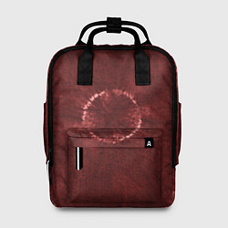Рюкзак женский Красный круг тай-дай, цвет: 3D-принт