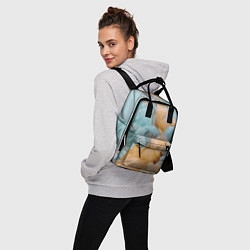 Рюкзак женский Двухцветный дым, цвет: 3D-принт — фото 2