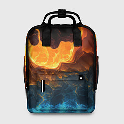 Рюкзак женский Лава и вода, цвет: 3D-принт