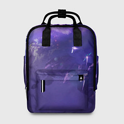 Рюкзак женский Фиолетовый необъятный космос, цвет: 3D-принт