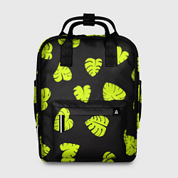 Рюкзак женский Листья - Монстера, цвет: 3D-принт