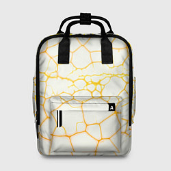 Рюкзак женский Жёлтые разломы, цвет: 3D-принт