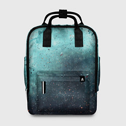 Рюкзак женский Светло-синий тени и краски, цвет: 3D-принт