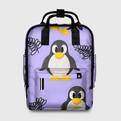 Женский рюкзак Пингвин и веточка