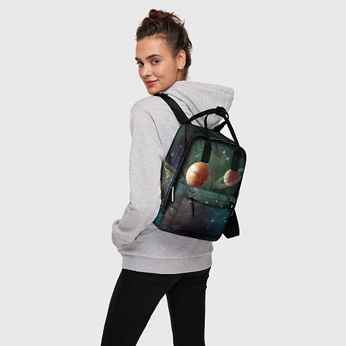 Женский рюкзак Планетная система / 3D-принт – фото 3