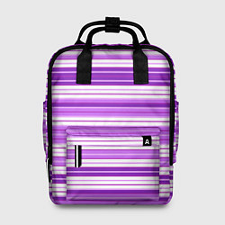 Рюкзак женский Фиолетовые полосы, цвет: 3D-принт