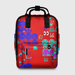 Рюкзак женский Смайлы для настроения, цвет: 3D-принт