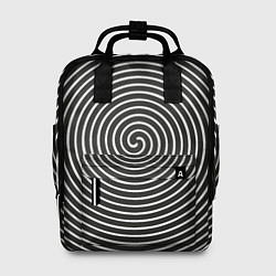 Рюкзак женский Оптическая иллюзия спираль, цвет: 3D-принт