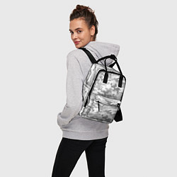 Рюкзак женский Камуфляж серый, цвет: 3D-принт — фото 2