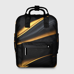 Женский рюкзак Black gold texture