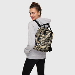 Рюкзак женский Шкура зебры и белого тигра, цвет: 3D-принт — фото 2