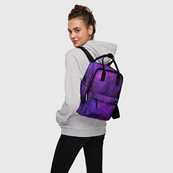 Рюкзак женский Текстура - Purple explosion, цвет: 3D-принт — фото 2